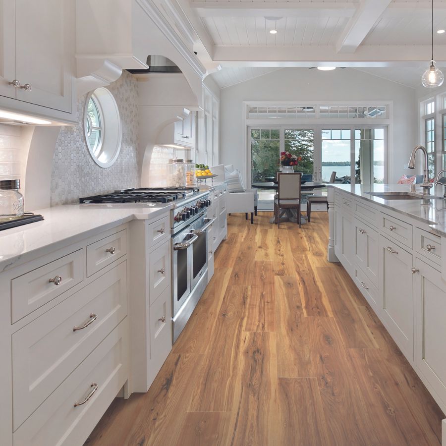 Laminate floors in a kitchen